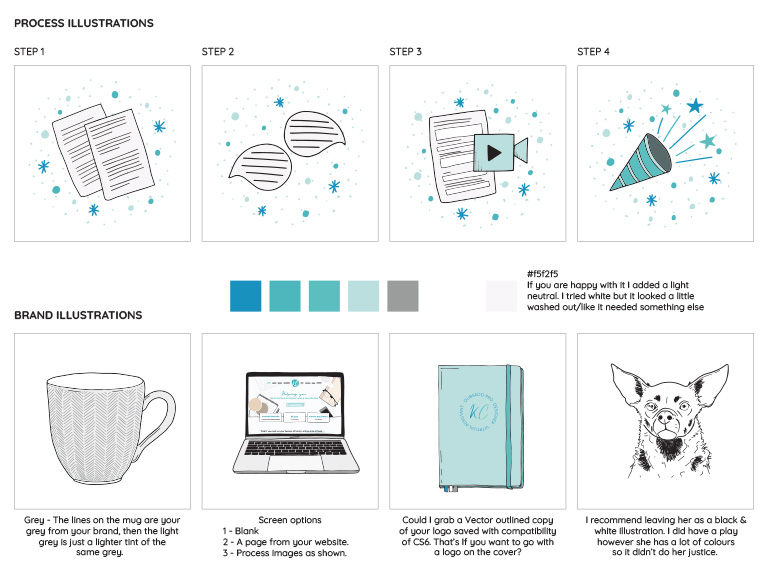 full set of brand illustrations